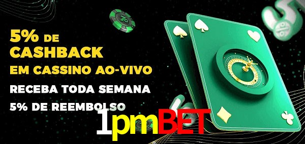 Promoções do cassino ao Vivo 1pmbet